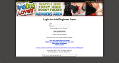 Desktop Screenshot of members.arieldoglover.com